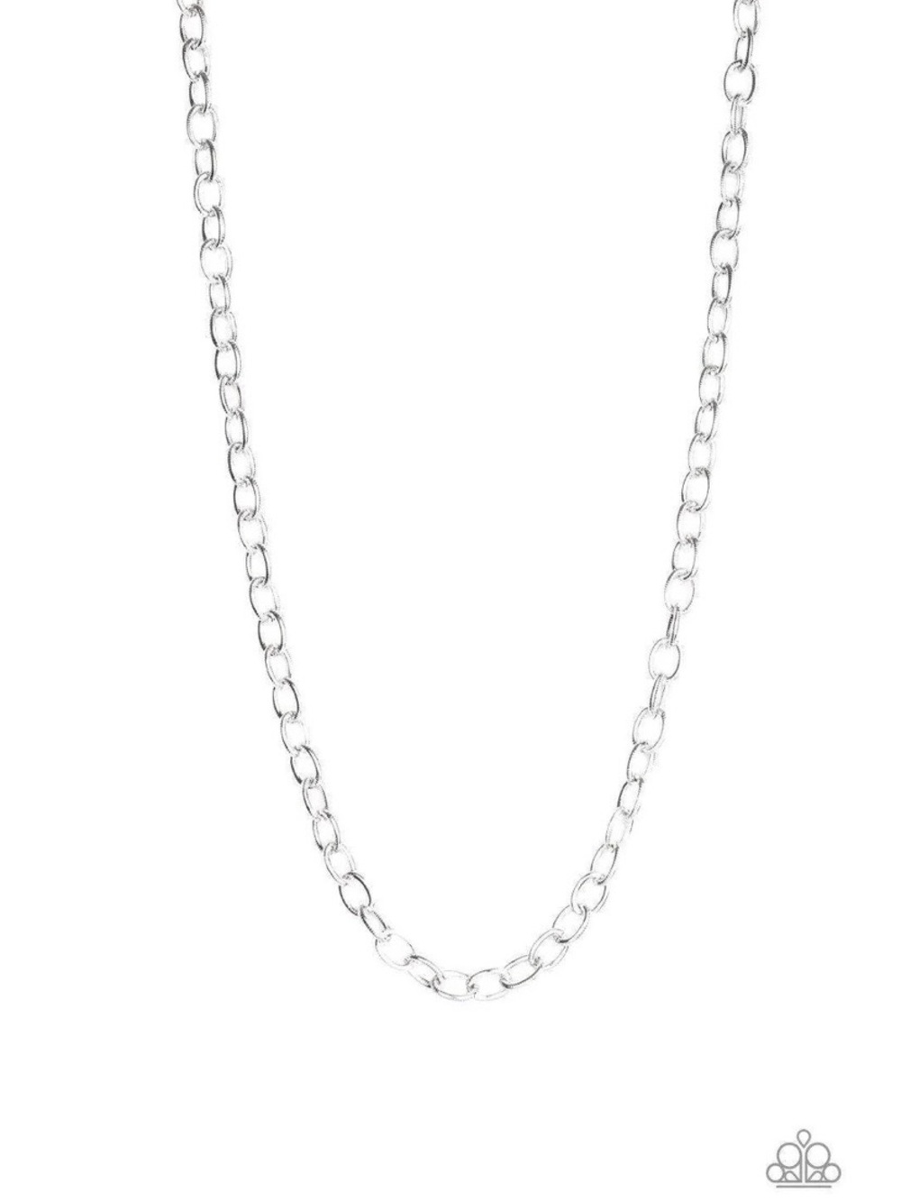 paparazzi Silver-Tone Men’s Chain Necklace
